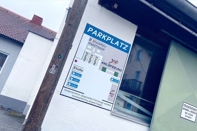 Vereinsausstattung Beschilderung